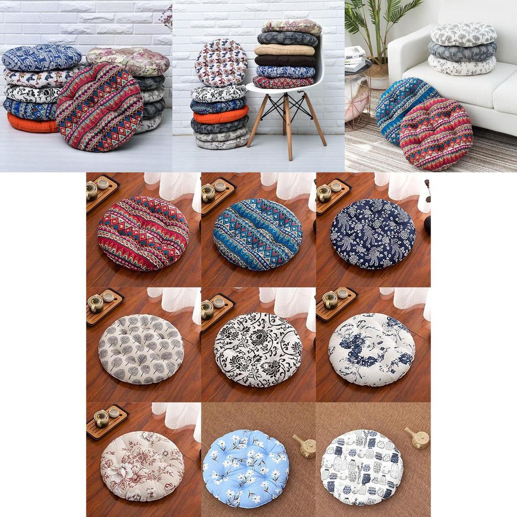 Luxurious Round Cushion Patio Tatami Meditation Mat Seat Pillow With Soft Touch Feeling