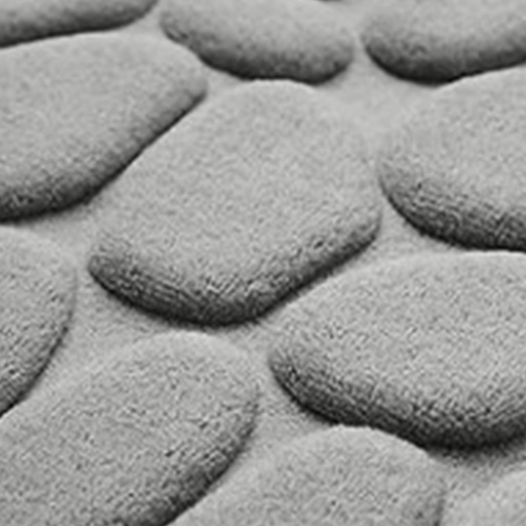 3 Stück Badezimmer Kieselstein Geprägt Toiletten Badematte Rutschfest Bodenteppich Toilettendeckel Abdeckung Matte für