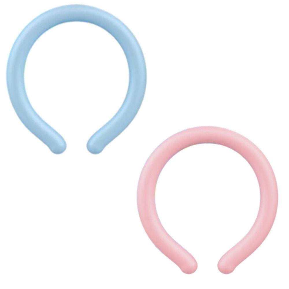 1/2Pcs Cool Tube Neck Cooling Ring Portable Summer Gadget Neck Cooler Collars Wearable Reusable Ice Cushion Pillow Sports