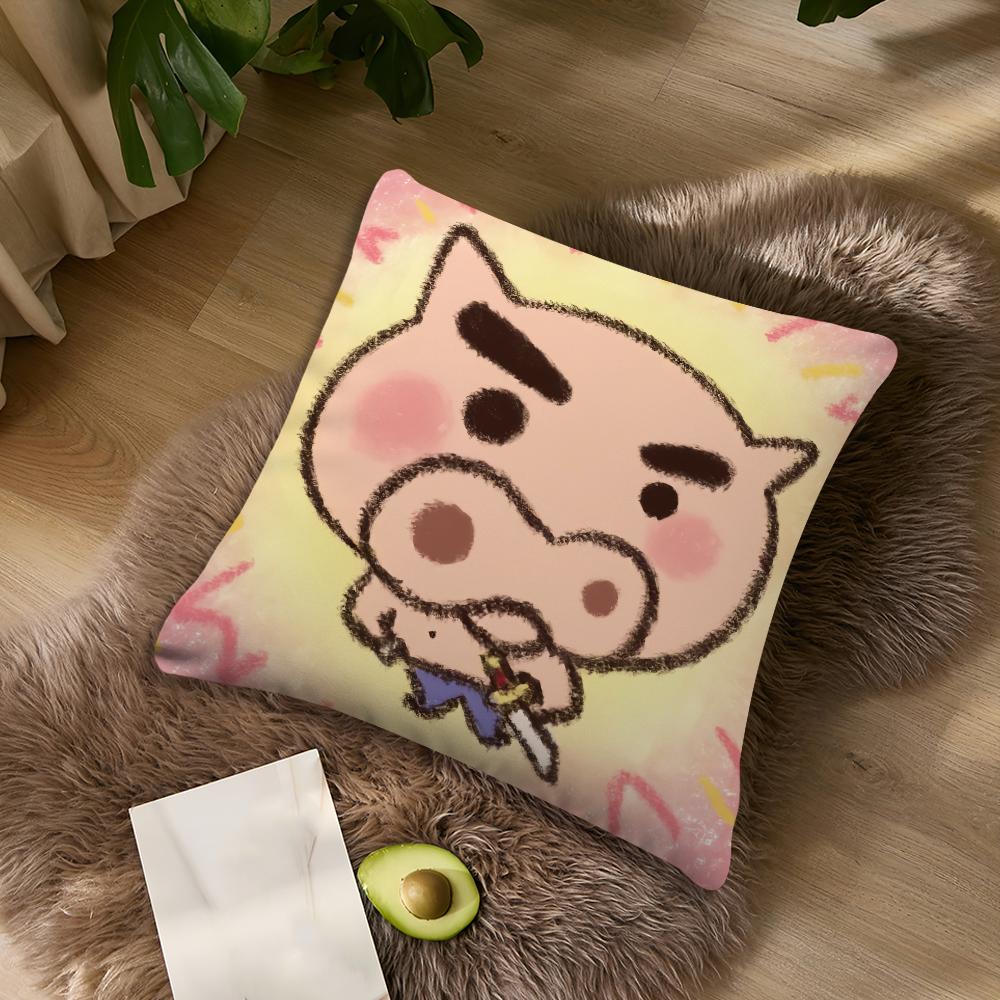 Cartoon B-Buriburizaemon Cute Pig cushion cover For Bedroom Car Coffee Shop Room Soft Living Room Sofa Decorative Pillow Case 30cmx30cm