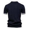 Gant 2025 Spring/Summer Embroidered New Men's Business Casual Woolen Polo Shirt, Flip Collar Knitted Polo Shirt, Short Sleeve