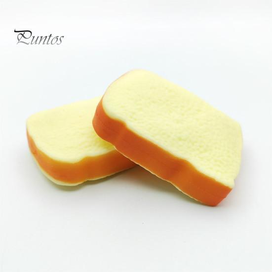 Stress Relief Squeeze Toy 1/2Pcs Simulated Toast Toy, Sliced Bread Sensory Soft Stretchy Fake Food Fidget for Kids Teens Adults Decompression Toys