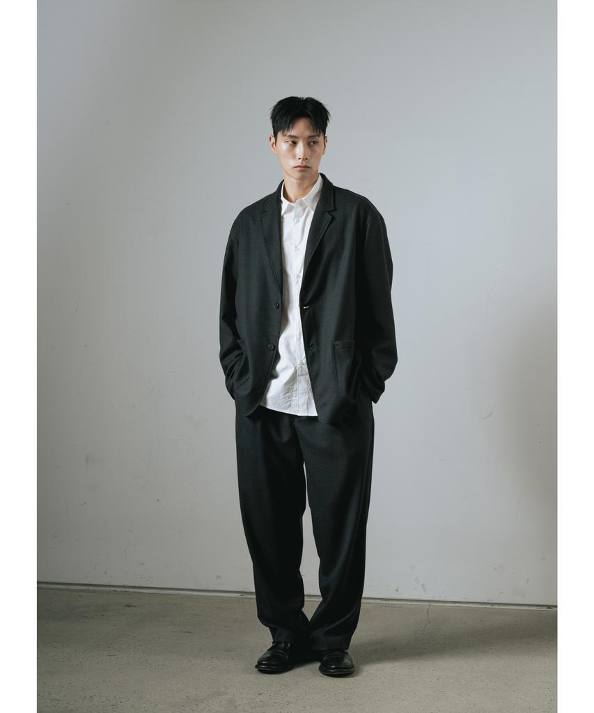 Wagi Flannel Wool Pritzker Pants (Charcoal)