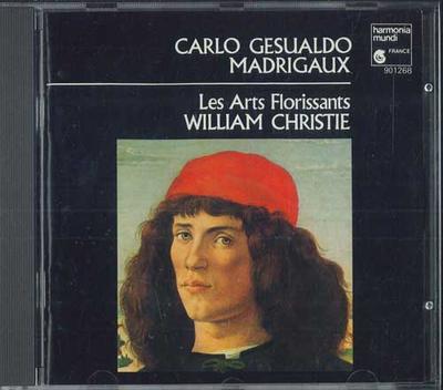 CD CARLO GESUALDO, LES ARTS FLORISSANT - Madrigaux HMC901268 Harmonia Mundi  1988 France Classical Used