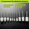 237pcs Wool Felt Polishing Wheel Cloth Buffing Disc Jewelry Mirror Sanding Pads Kit 1/8" Shank For Dremel Drill Rotary Tool