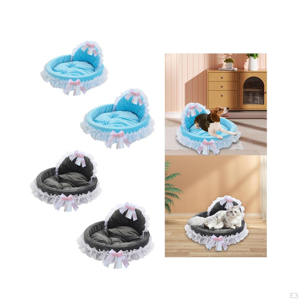 Bed for Small Dogs And Cats with Lace Detailing