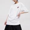 FILA Fusion Casual Sports Round Neck Printed Short Sleeve T-Shirt Unisex Tops White T11U126110KWT