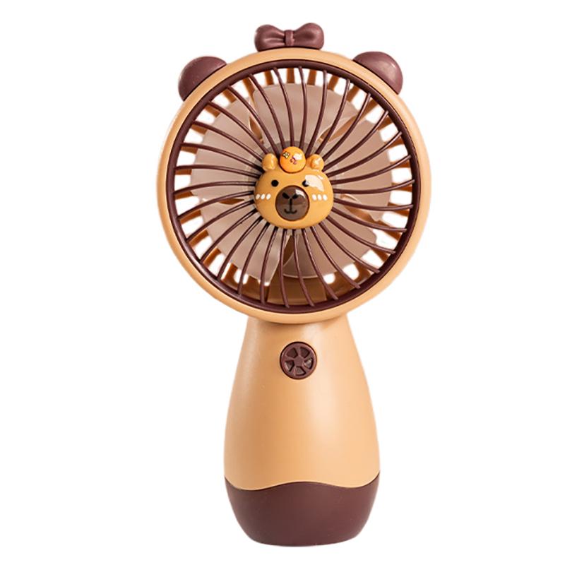 

Мультяшный портативный мини-USB перезаряжаемый тихий настольный вентилятор - портативное летнее решение для охлаждения в общежитиях и офисах