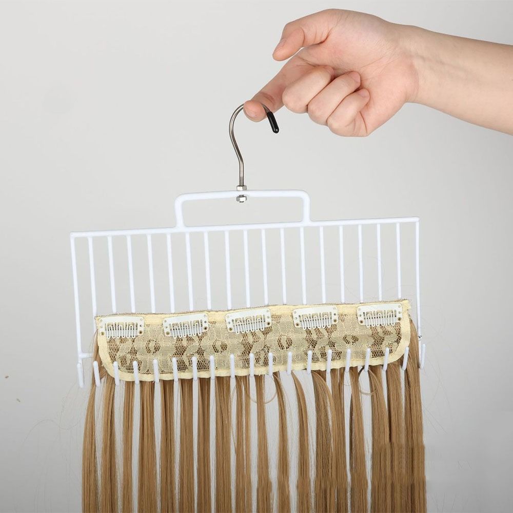 Multi-layer Hair Hair Extension Holder Portable Wigs Carrier Hook Hair Hanger Holds  Washing