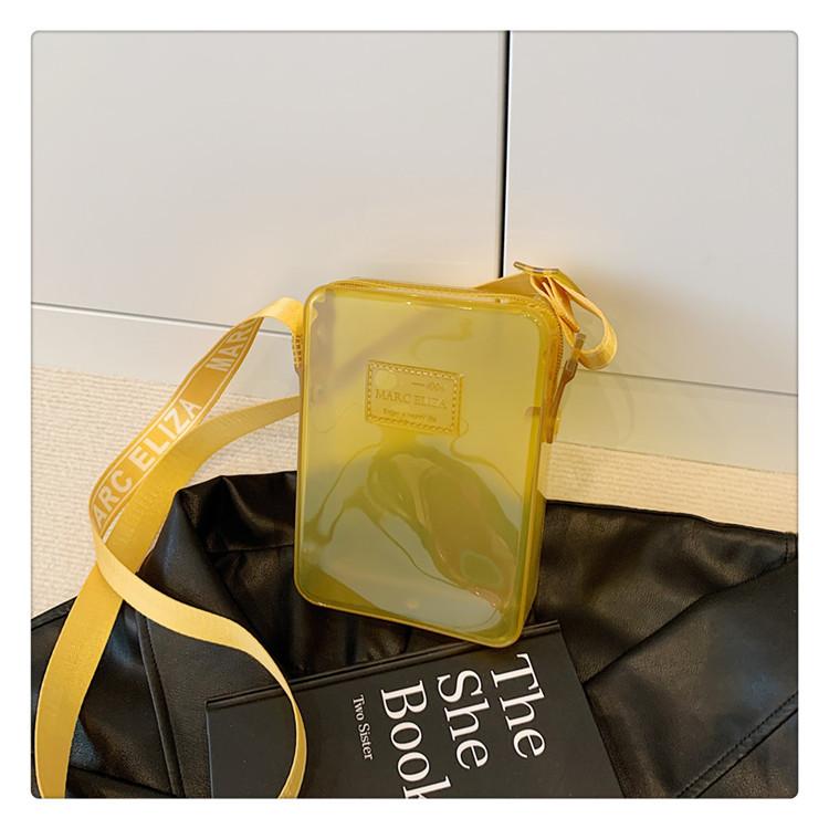 Exquisite mini bag, high-end mobile phone bag, casual and versatile fashion transparent matte women's shoulder bag