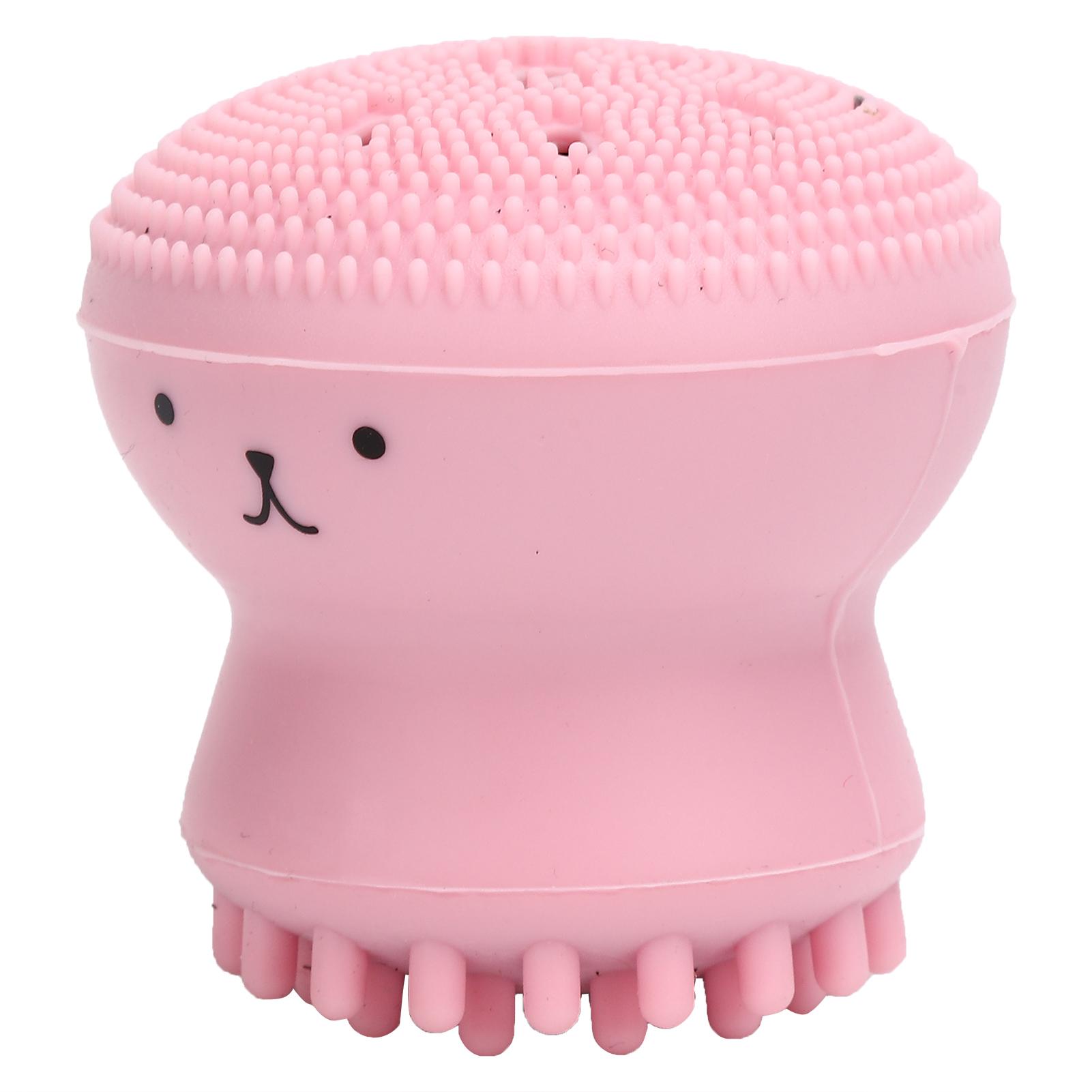

Dog Bath Brush Cat Rubber Soft Foaming Bath Brush Shower Scrubber with Shampoo DispenserPink Bubble Brush