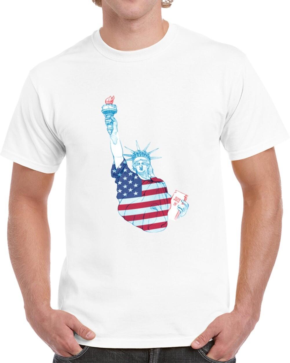 Statue Of Liberty American Flag T Shirt Cool Patriotic Tee Usa Pride TShirt Gift XXXXL