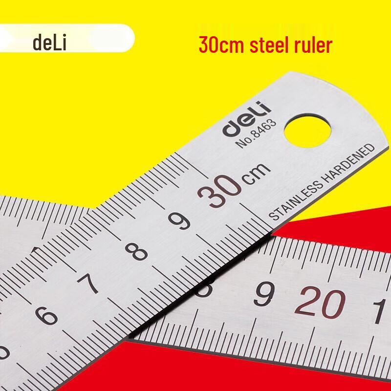 Deli 8463 Stainless Steel Ruler