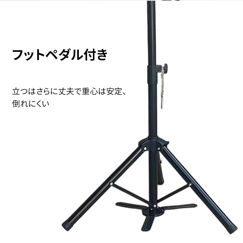 MIR Perückenständer Stativ, Faltbarer Ständerklemme, Verstellbare Höhe, Edelstahlfuß für Friseurausbildung