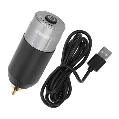 Kablosuz Dövme Güç Kaynağı Voltaj Ayarlı Alüminyum Alaşımlı USB Şarj Edilebilir RCA Dövme Makinesi