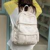 Schoolbag Solid Color Corduroy Backpack New Fashion Casual Girl Backpack Simple Design Lightweight Couple Velvet Backpack