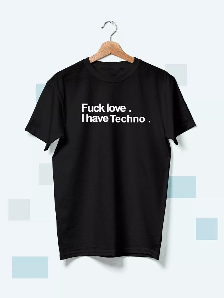 T-Shirt with Techno Print Techno Music