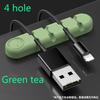 Silikon-USB-Kabel-Organizer, Kabelaufwicklung, ordentliche Schreibtisch-Management-Clips, Kabelhalter für Maus, Kopfhörer, Kabel-Organizer