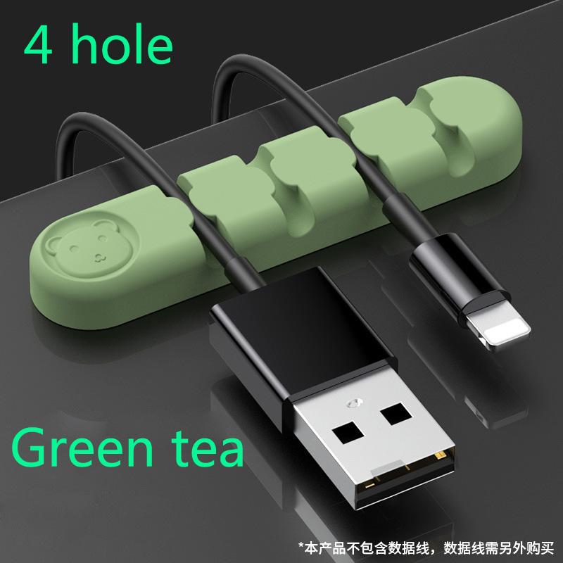 

Силиконовый органайзер для USB-кабеля Устройство для намотки кабеля Настольные аккуратные зажимы для управления Держатель кабеля для мыши Органайзер для наушников