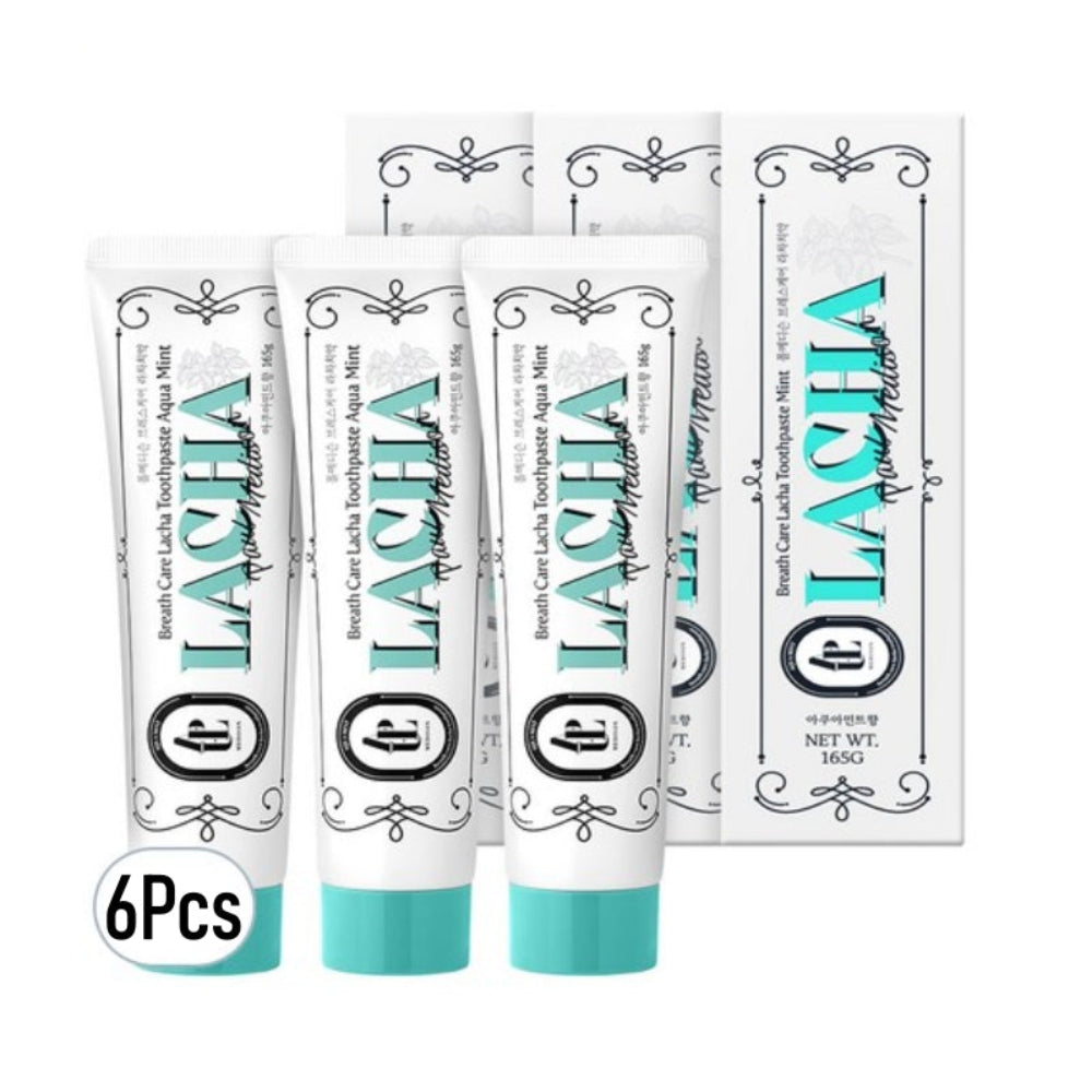 Paul Medison Breath Care Lacha Toothpaste Aqua Mint 165g*3Pcs/6Pcs
