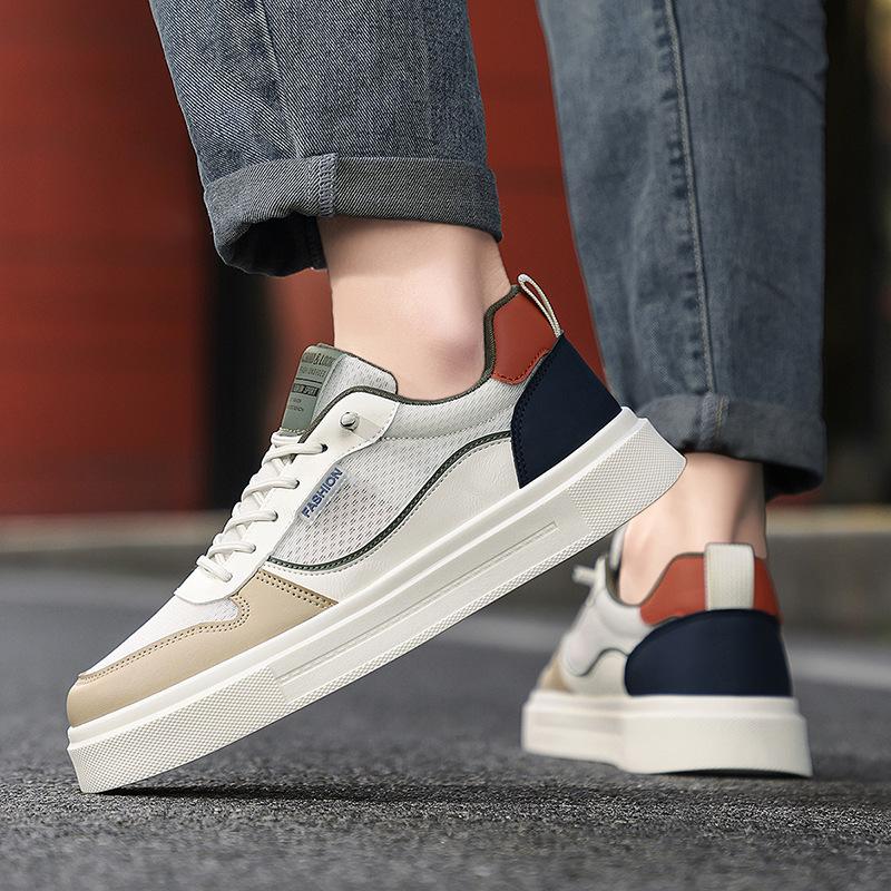 Four Can Wear Men'S Board Shoes Low-Top Trend Comfortable Breathable Youth Simple Running Sports Shoes