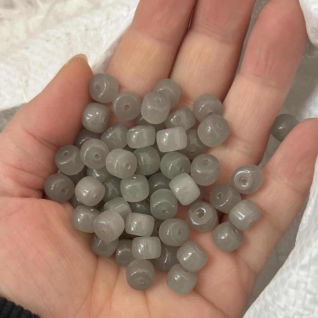 Multi-Color 6x8mm Glass Barrel Beads for Jewelry Making