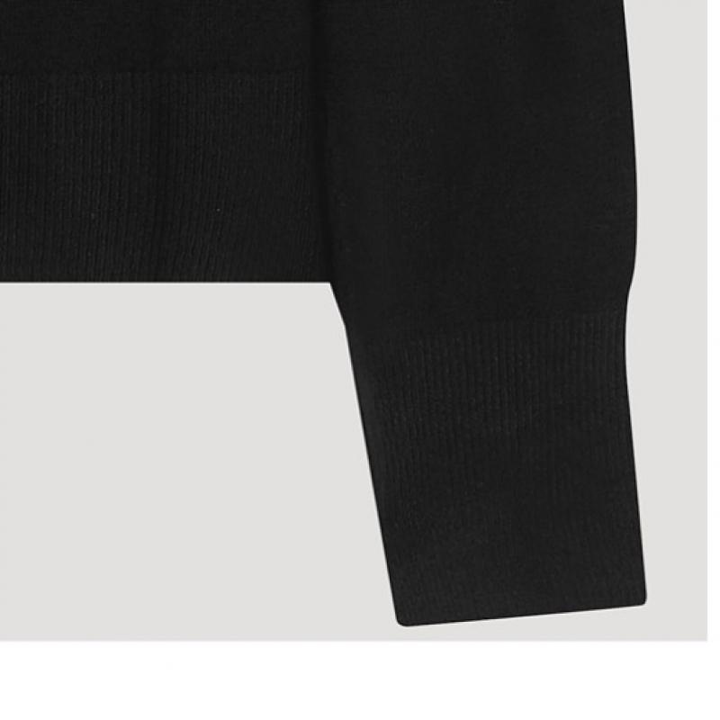  She S miSS  Raglan Mock Neck Knit SSkpoo42610 Bk