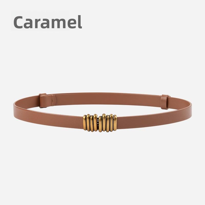 

Meier Top grain leather women s belt - cowhide belt for dresses, coats, and outerwear