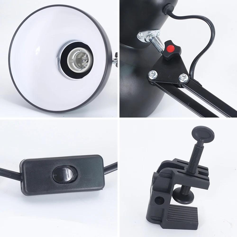 Eye Protection Desk Lamp Reading Small Book Lamp Foldable Telescopic Clip On Light Night Light Bedroom Office Study Room