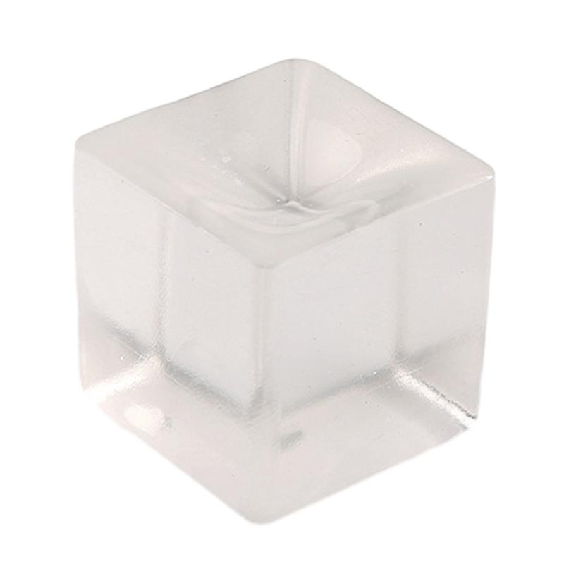 Crystal Unbreakable Ice Cube Figurine Maltose Novelty Gag Table Sensory Toy