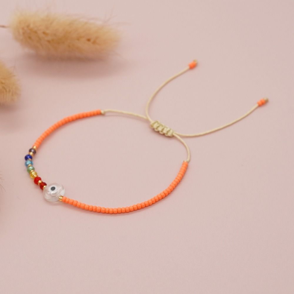 

Pulseras Красочные хрустальные браслеты Греческий глаз Браслет удачи Браслет демонический глаз Дружба