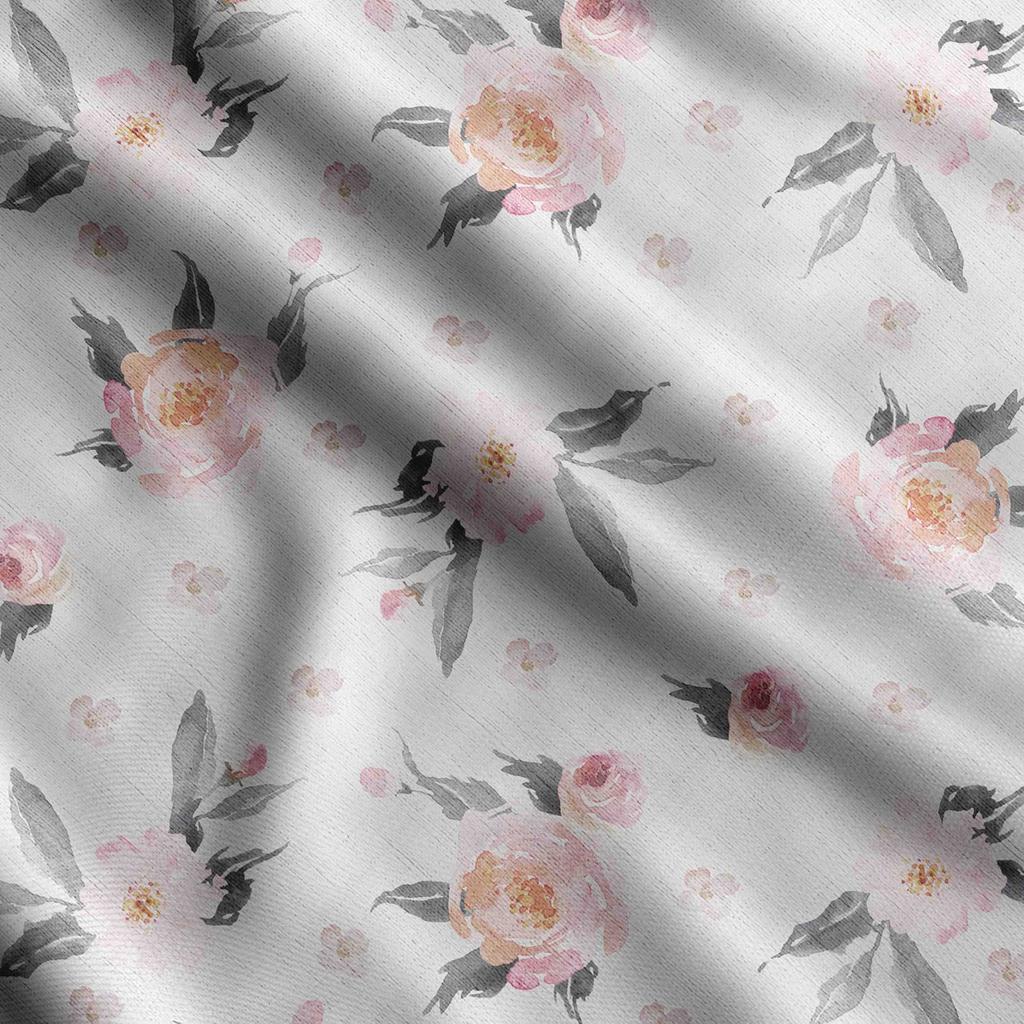 Soimoi Floral Vintage Print Cotton Cambric Quilting Fabric Sold by The Yard 42 Inch Wide Medium Weight Cotton Fabric Sewing Supplies