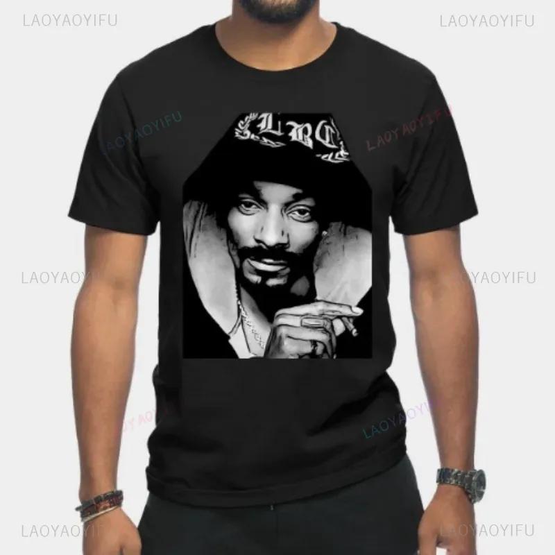 Hip Hop Star Snoop Dogg T Shirt Creative Printed Tshirt TopMale Women Dj Fashion Tee Rock Kid Harajuku Tees Men Cotton Clothing