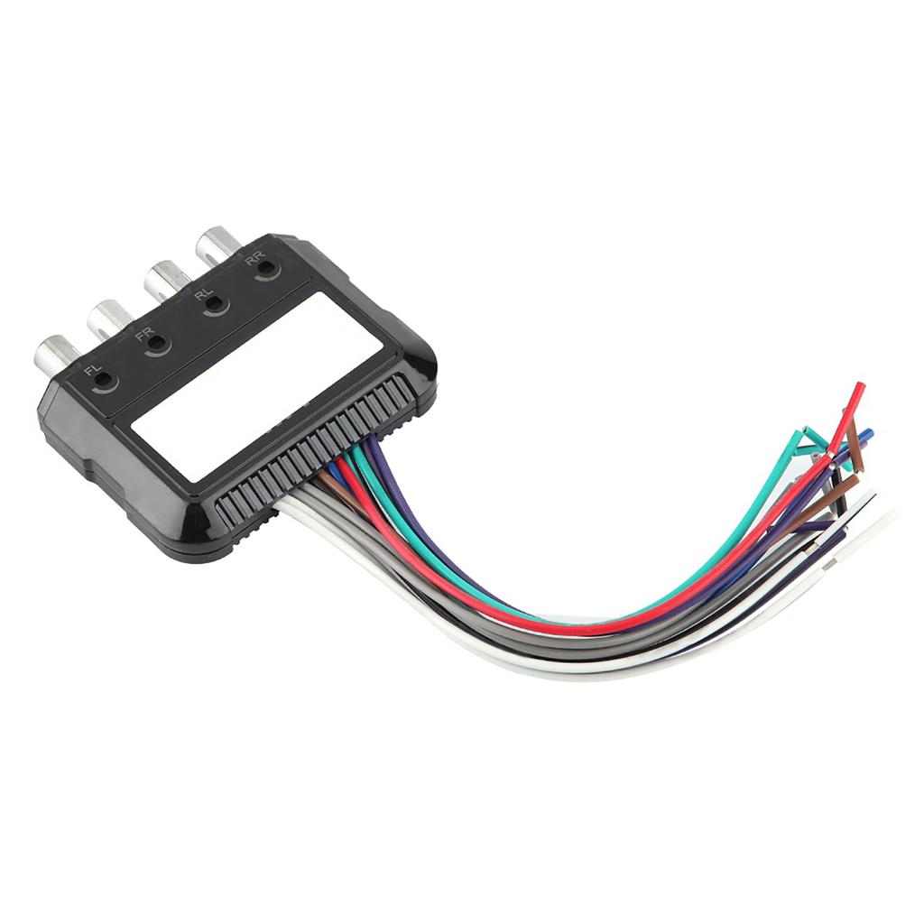Car Stereo Subwoofer 4 Channel High to Low Audio Converter with Power Amplifier Control Wire