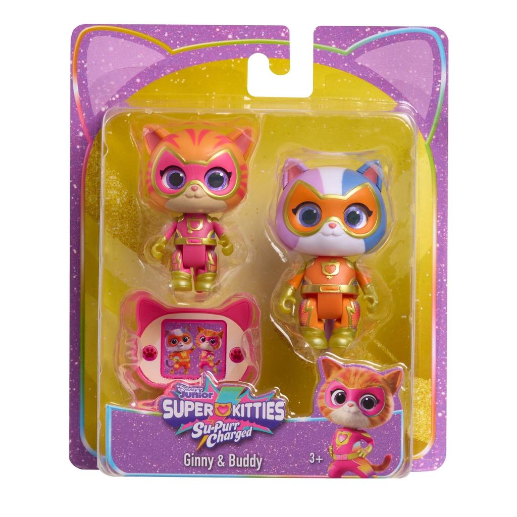 Just Play Disney Junior Super Kitty Super Charged Genie and Buddy Figure Set (Ages 3+)
