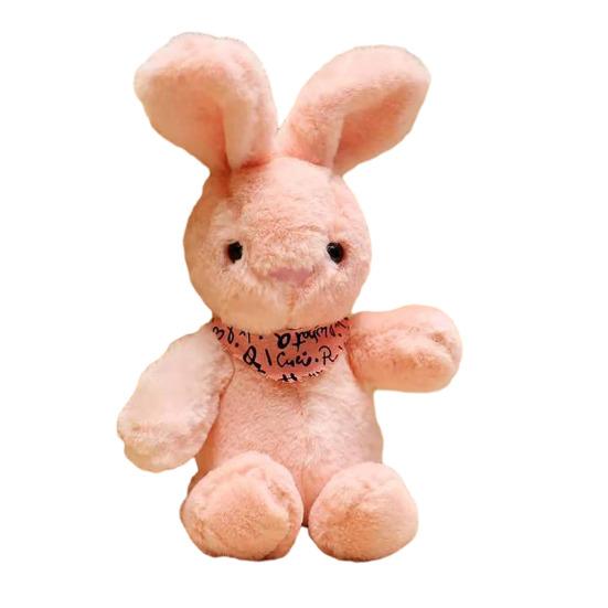 

Rabbit Doll Plush Soft Stuffed Animal with Detachable Knitted Sweater Cute Lop-Ear Healing Toy for Kids Adults Bedroom Decor Gifts B розовый