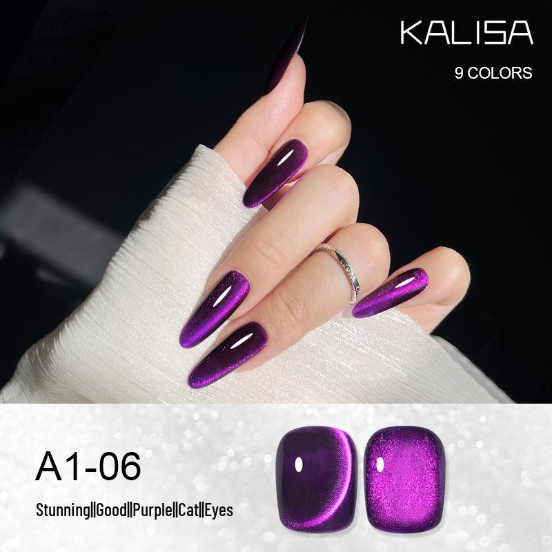 2026 Trendy Purple Cat Eye Nail Gel - Illuminating & Whitening Phototherapy Art