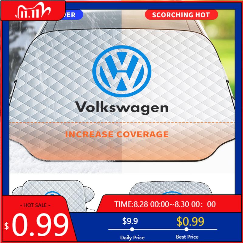VW GTI GOLF 2026 Hot For VW VOLKSWAGEN 1pcs Winter Car Snow Shield Shade Front Windshield Anti-frost Antifreeze Sunshade Cover S