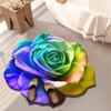 Soft Peony Floor Mat Non-slip Bathroom Floor Mat Door Gasket  for Living Room Tea Table Bedside