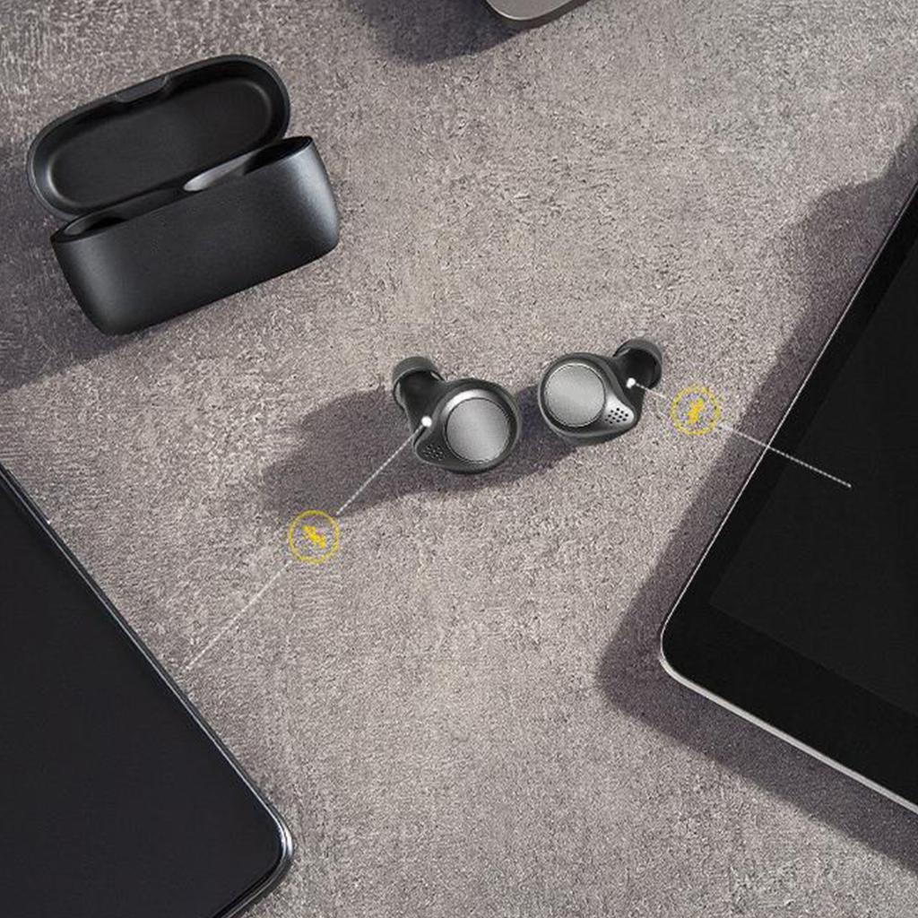 Wireless Earbuds Bluetooth 5.0 Headphones Noise Cancelling Earphones Stereo Sound for Gym Running Work Black