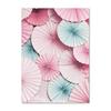 Rosa Sakura Mount Fuji Tower Schmetterling Japanische Wandkunst Leinwand Malerei Poster und Drucke Wandbilder für Wohnzimmer Dekor