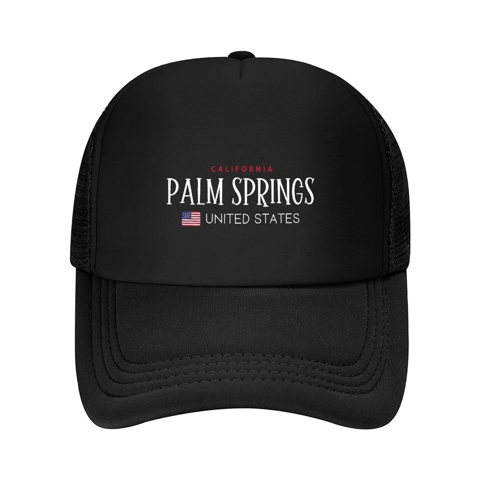 Palm Springs  California  United States Baseball Cap beach hat Fishing cap Hat Luxury Brand Big Size Hat Unisexs Womens