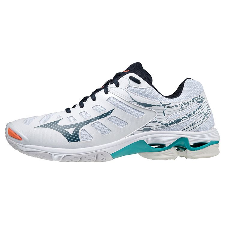 Mizuno Wave Voltage Volleyball Shoes Unisex Shoes White Gray V1GA216036
