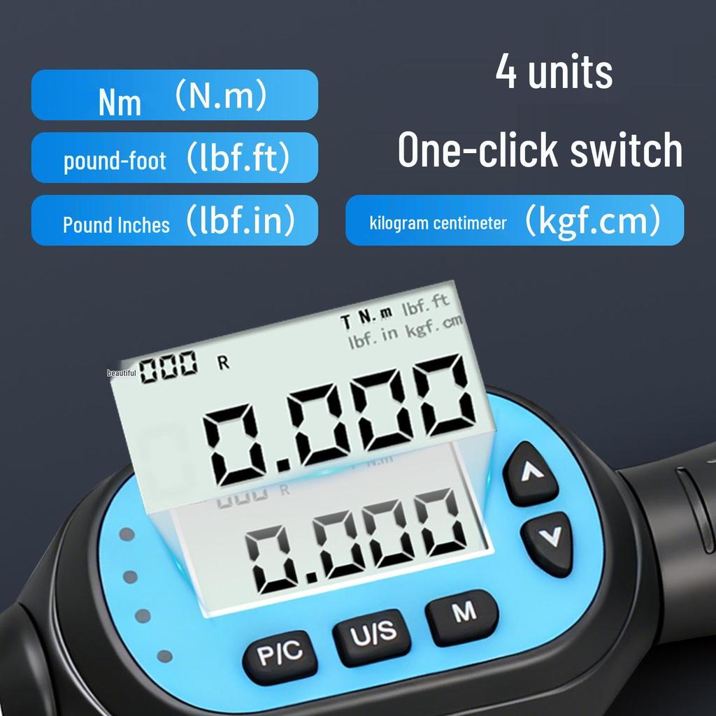 HEMUELE Electronic Digital Torque Wrench ZWM-D-R, High Precision Adjustable Torque Tester