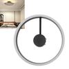 LED Ceiling Light Iron Acrylic Dimmable Round Flush Mount Ceiling Light Fixture with APP Remote Cont