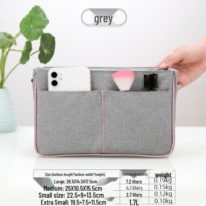

Red Tadpole Oxford Cloth Multifunctional Storage Pouch - Desktop & Cosmetic Organizer Extra Small (19.5*7.5*11.5 cm) сірий колір
