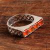 Carnelian Gemstone Statement Ring 100% 925 Sterling Silver Fine Jewelry Handmade Ring