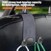 2 Pcs Headrest Hanger Metal Hook Storage Storage Hanger Universal Car Seat Headrest Hook  Rear Seat