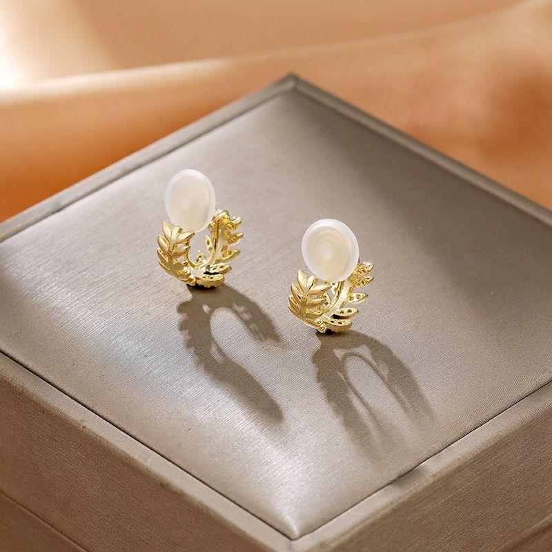 Narin yaprak sivrisinek bobin kulak klipsi kadın piercing olmadan rhinestones küpe yeni