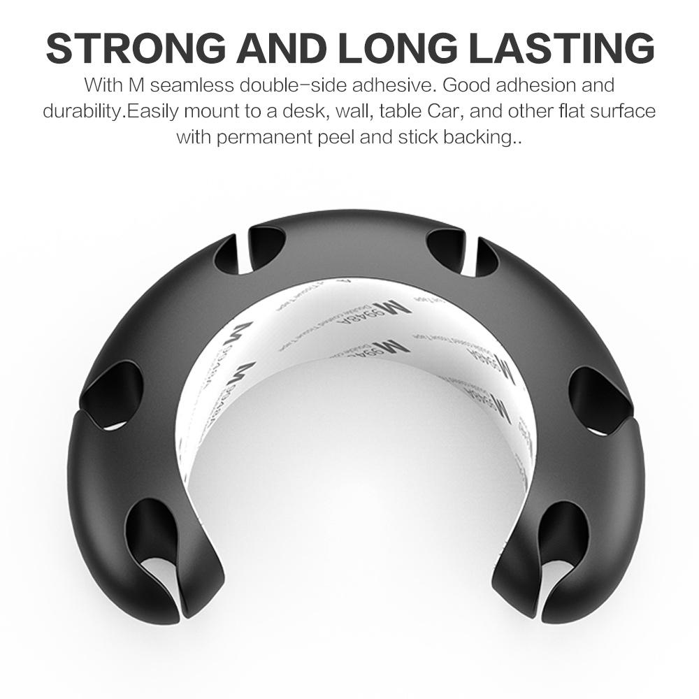 Cable Organizer Feel Free To Stick Multi-function Desktop USB Cable Organizer Wire Winder Silicone Tie Fixer Wire Management